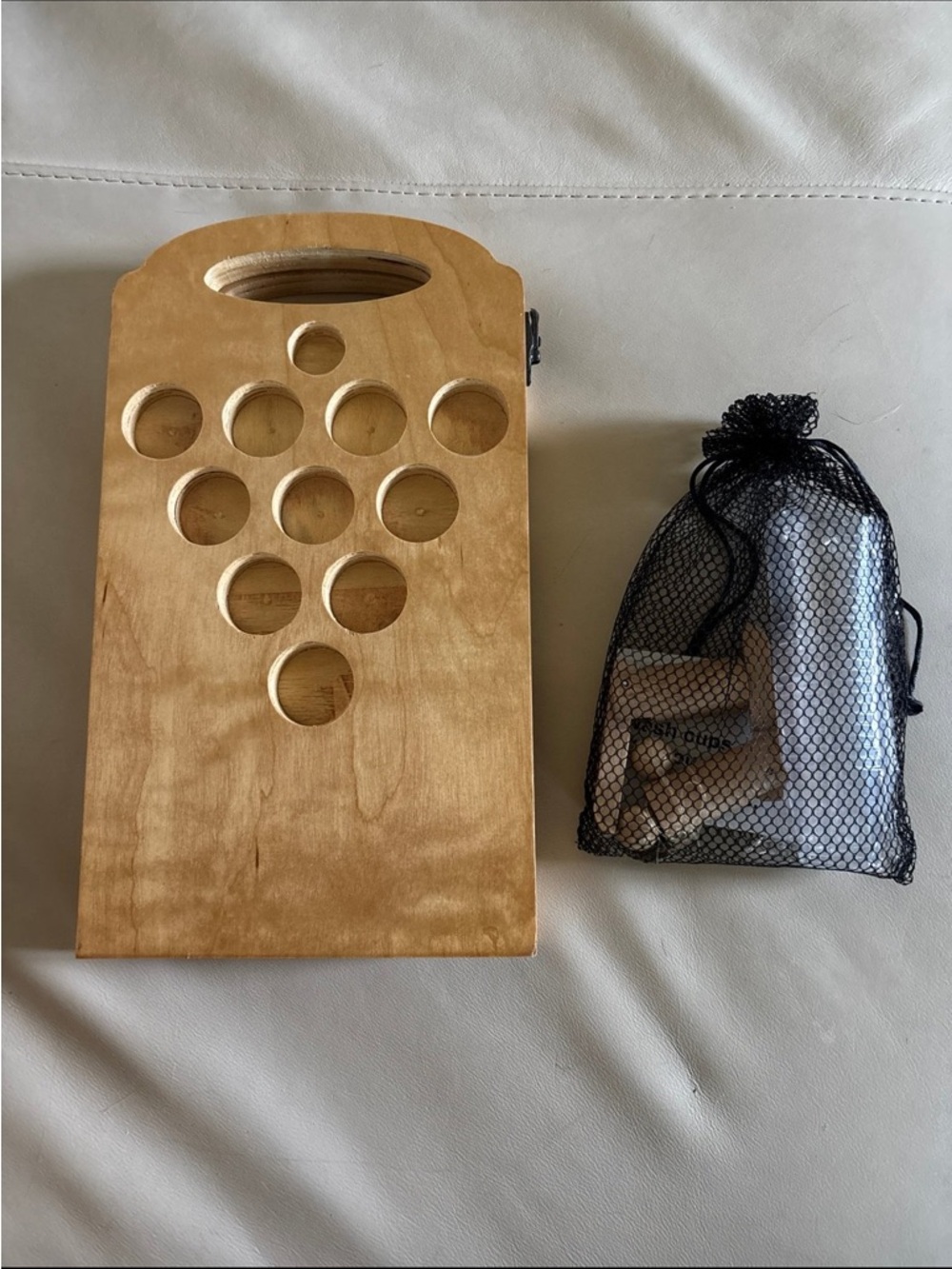 NIB Wooden Pong Drinking Game - Picture 3 of 3